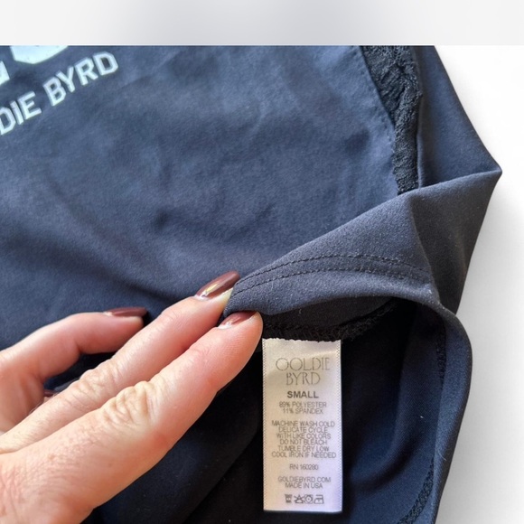 Black |Goldie Byrd| Tennis Tank Top Woman's Size Small "23" - Picture 3 of 5